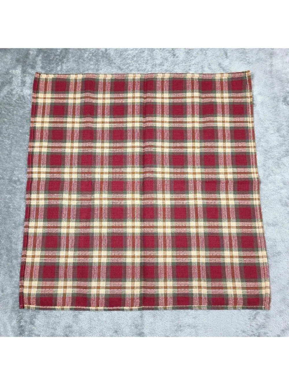 Longaberger Orchard Park Plaid Napkins 19
